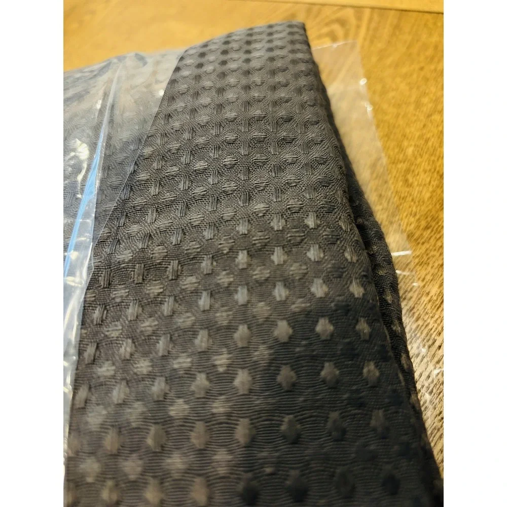 72x72 Inch Charcoal Grey Waffle Weave Shower Curtain w/hooks 3 in 1 technology